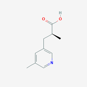 molecular formula C10H13NO2 B2375987 (2S)-2-Methyl-3-(5-methylpyridin-3-yl)propanoic acid CAS No. 2248209-96-1