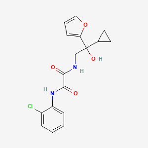 molecular formula C17H17ClN2O4 B2375996 N1-(2-chlorophenyl)-N2-(2-cyclopropyl-2-(furan-2-yl)-2-hydroxyethyl)oxalamide CAS No. 1396875-17-4