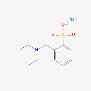 molecular formula C11H16NNaO3S B2376020 Sodium 2-[(diethylamino)methyl]benzene-1-sulfonate CAS No. 1394040-54-0