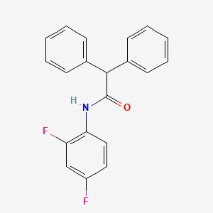 molecular formula C20H15F2NO B2376021 N-(2,4-Difluorophenyl)-2,2-diphenylacetamide CAS No. 310457-20-6