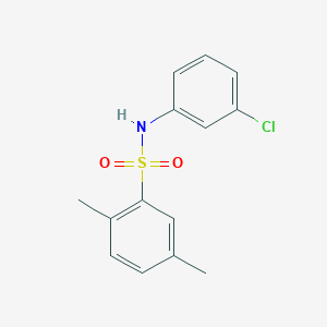 molecular formula C14H14ClNO2S B2376041 N-(3-chlorophenyl)-2,5-dimethylbenzenesulfonamide CAS No. 71796-19-5