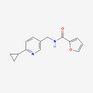 molecular formula C14H14N2O2 B2376058 N-[(6-cyclopropylpyridin-3-yl)methyl]furan-2-carboxamide CAS No. 2319635-06-6