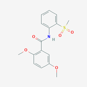 molecular formula C16H17NO5S B2376088 N-(2-methanesulfonylphenyl)-2,5-dimethoxybenzamide CAS No. 955846-53-4