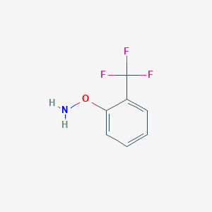 molecular formula C7H6F3NO B2376091 O-[2-(trifluoromethyl)phenyl]hydroxylamine CAS No. 160725-42-8