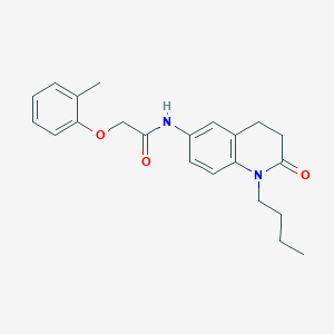molecular formula C22H26N2O3 B2376108 N-(1-butyl-2-oxo-1,2,3,4-tetrahydroquinolin-6-yl)-2-(o-tolyloxy)acetamide CAS No. 941905-59-5