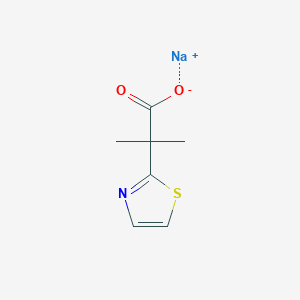 molecular formula C7H8NNaO2S B2376123 Sodium 2-methyl-2-(1,3-thiazol-2-yl)propanoate CAS No. 2044796-55-4
