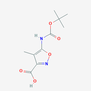 B2376129 4-Methyl-5-[(2-methylpropan-2-yl)oxycarbonylamino]-1,2-oxazole-3-carboxylic acid CAS No. 2248285-01-8