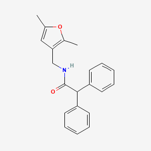 molecular formula C21H21NO2 B2376174 N-[(2,5-dimethylfuran-3-yl)methyl]-2,2-diphenylacetamide CAS No. 1351648-17-3