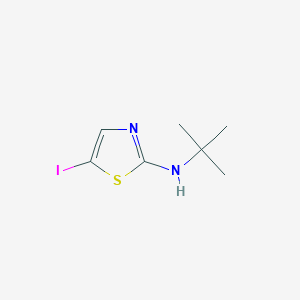 molecular formula C7H11IN2S B2376181 N-tert-butyl-5-iodo-1,3-thiazol-2-amine CAS No. 1514349-71-3