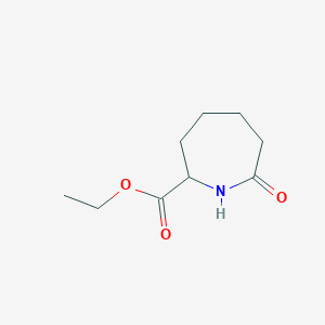 molecular formula C9H15NO3 B2376196 Ethyl 7-oxoazepane-2-carboxylate CAS No. 38167-88-3