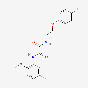 molecular formula C18H19FN2O4 B2376206 N1-(2-(4-fluorophenoxy)ethyl)-N2-(2-methoxy-5-methylphenyl)oxalamide CAS No. 1207057-91-7