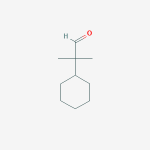 molecular formula C10H18O B2376236 2-Cyclohexyl-2-methylpropanal CAS No. 28523-30-0