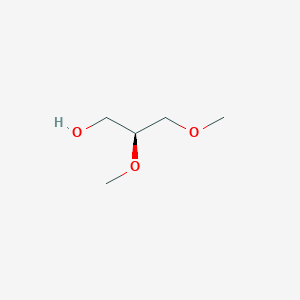 molecular formula C5H12O3 B2376248 (2S)-2,3-dimethoxypropan-1-ol CAS No. 156714-25-9