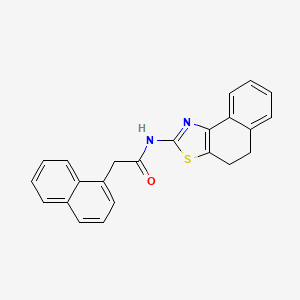 molecular formula C23H18N2OS B2376281 N-(4,5-dihydrobenzo[e][1,3]benzothiazol-2-yl)-2-naphthalen-1-ylacetamide CAS No. 391229-71-3