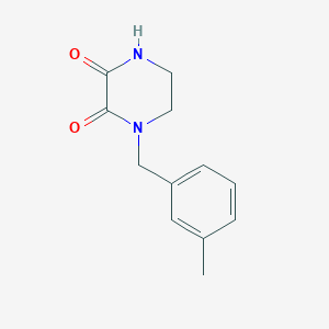 molecular formula C12H14N2O2 B2376285 1-(3-Methylbenzyl)piperazine-2,3-dione CAS No. 1312137-62-4