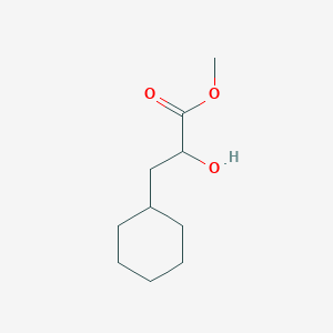 molecular formula C10H18O3 B2376334 methyl 3-cyclohexyl-2-hydroxypropanoate CAS No. 1033777-74-0