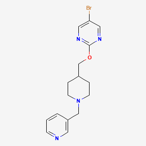 molecular formula C16H19BrN4O B2376416 5-bromo-2-({1-[(pyridin-3-yl)methyl]piperidin-4-yl}methoxy)pyrimidine CAS No. 2379998-24-8