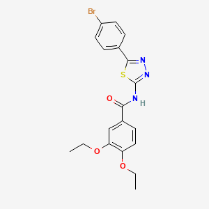 N-(5-(4-bromophenyl)-1,3,4-thiadiazol-2-yl)-3,4-diethoxybenzamide