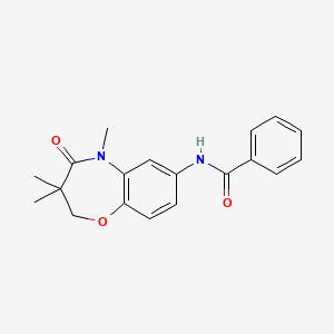 N-(3,3,5-trimethyl-4-oxo-2,3,4,5-tetrahydrobenzo[b][1,4]oxazepin-7-yl)benzamide