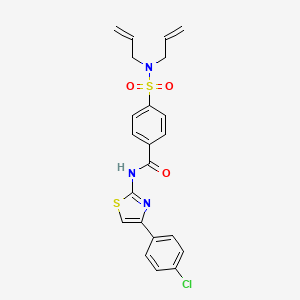 N-(4-(4-chlorophenyl)thiazol-2-yl)-4-(N,N-diallylsulfamoyl)benzamide
