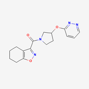 (3-(Pyridazin-3-yloxy)pyrrolidin-1-yl)(4,5,6,7-tetrahydrobenzo[d]isoxazol-3-yl)methanone