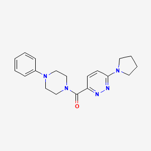 (4-Phenylpiperazin-1-yl)(6-(pyrrolidin-1-yl)pyridazin-3-yl)methanone
