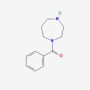 molecular formula C12H16N2O B2376596 1-Benzoyl-1,4-diazepane CAS No. 59939-75-2