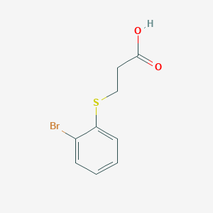 molecular formula C9H9BrO2S B2376614 3-[(2-Bromophenyl)sulfanyl]propanoic acid CAS No. 926200-07-9