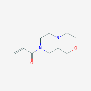 molecular formula C10H16N2O2 B2376631 1-(3,4,6,7,9,9a-Hexahydro-1H-pyrazino[2,1-c][1,4]oxazin-8-yl)prop-2-en-1-one CAS No. 2185980-39-4