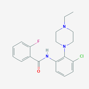 N-[3-chloro-2-(4-ethylpiperazin-1-yl)phenyl]-2-fluorobenzamide
