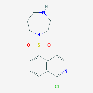 molecular formula C14H16ClN3O2S B023767 1-(1-Chloro-5-isoquinolinesulfonyl)homopiperazine CAS No. 105628-70-4
