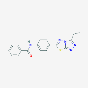 N-[4-(3-ethyl[1,2,4]triazolo[3,4-b][1,3,4]thiadiazol-6-yl)phenyl]benzamide