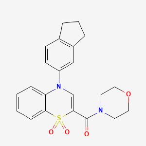 molecular formula C22H22N2O4S B2376753 N-(4-chlorophenyl)-3-(4-oxo-2-piperidin-1-ylquinazolin-3(4H)-yl)propanamide CAS No. 1251580-60-5