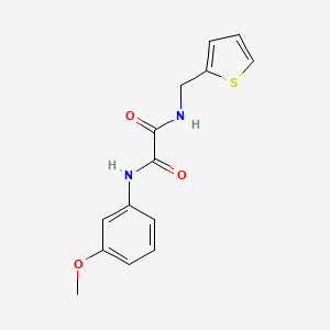 molecular formula C14H14N2O3S B2376764 N1-(3-methoxyphenyl)-N2-(thiophen-2-ylmethyl)oxalamide CAS No. 701228-79-7
