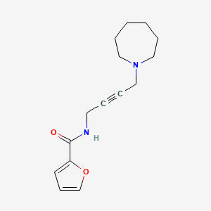 molecular formula C15H20N2O2 B2376819 N-(4-(azepan-1-yl)but-2-yn-1-yl)furan-2-carboxamide CAS No. 1396684-42-6