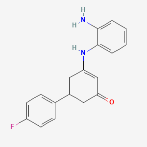 3-(2-Aminoanilino)-5-(4-fluorophenyl)-2-cyclohexen-1-one