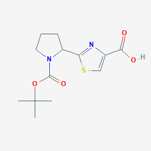 2-(1-(tert-Butoxycarbonyl)pyrrolidin-2-yl)thiazole-4-carboxylic acid