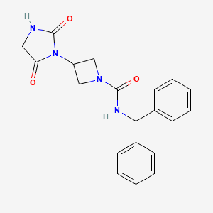 N-benzhydryl-3-(2,5-dioxoimidazolidin-1-yl)azetidine-1-carboxamide