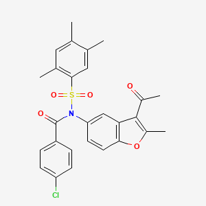 molecular formula C27H24ClNO5S B2376948 C27H24ClNO5S CAS No. 518319-92-1