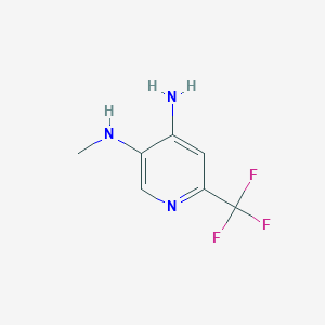 molecular formula C7H8F3N3 B2376980 N3-Methyl-6-(trifluoromethyl)pyridine-3,4-diamine CAS No. 1643139-91-6