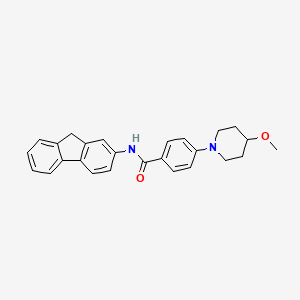 molecular formula C26H26N2O2 B2376989 N-(9H-fluoren-2-yl)-4-(4-methoxypiperidin-1-yl)benzamide CAS No. 2034247-17-9