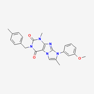 8-(3-methoxyphenyl)-1,7-dimethyl-3-(4-methylbenzyl)-1H-imidazo[2,1-f]purine-2,4(3H,8H)-dione