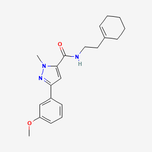 N-(2-(cyclohex-1-en-1-yl)ethyl)-3-(3-methoxyphenyl)-1-methyl-1H-pyrazole-5-carboxamide