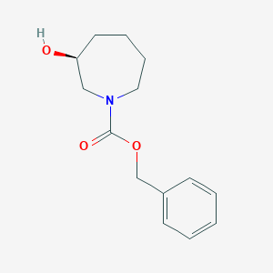 molecular formula C14H19NO3 B2377091 benzyl (3S)-3-hydroxyazepane-1-carboxylate CAS No. 1932807-60-7