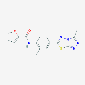 N-[2-methyl-4-(3-methyl[1,2,4]triazolo[3,4-b][1,3,4]thiadiazol-6-yl)phenyl]-2-furamide