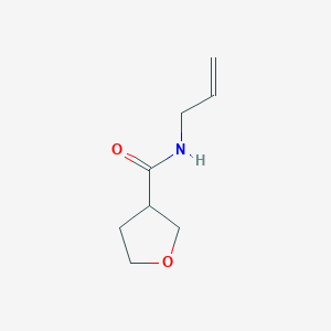molecular formula C8H13NO2 B2377181 N-(prop-2-en-1-yl)oxolane-3-carboxamide CAS No. 1343972-89-3
