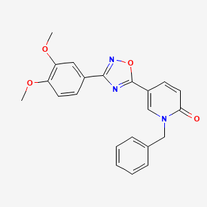 1-benzyl-5-(3-(3,4-dimethoxyphenyl)-1,2,4-oxadiazol-5-yl)pyridin-2(1H)-one