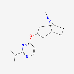 8-Methyl-3-{[2-(propan-2-yl)pyrimidin-4-yl]oxy}-8-azabicyclo[3.2.1]octane