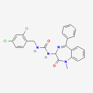1-[(2,4-dichlorophenyl)methyl]-3-(1-methyl-2-oxo-5-phenyl-2,3-dihydro-1H-1,4-benzodiazepin-3-yl)urea