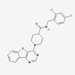1-([1]benzofuro[3,2-d]pyrimidin-4-yl)-N-(2-chloro-4-fluorobenzyl)piperidine-4-carboxamide